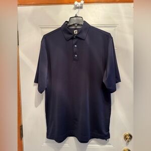 FootJoy Polo Shirt Men's Large Blue Short Sleeve Golf Shirt XL